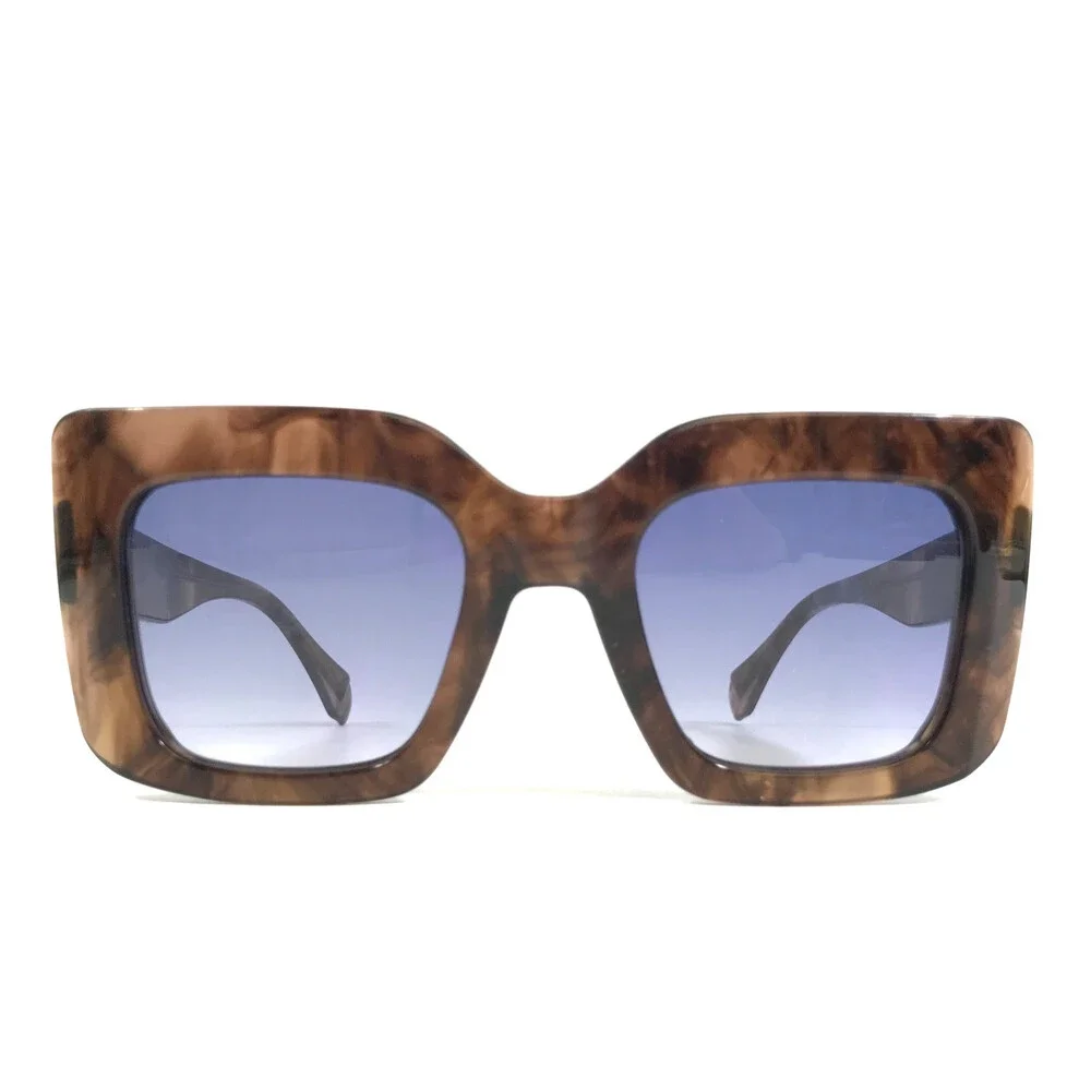 Gigi Studios Sunglasses DOROTHEA 6790/0 Marble Frames w/ Gradient Blue Lenses
